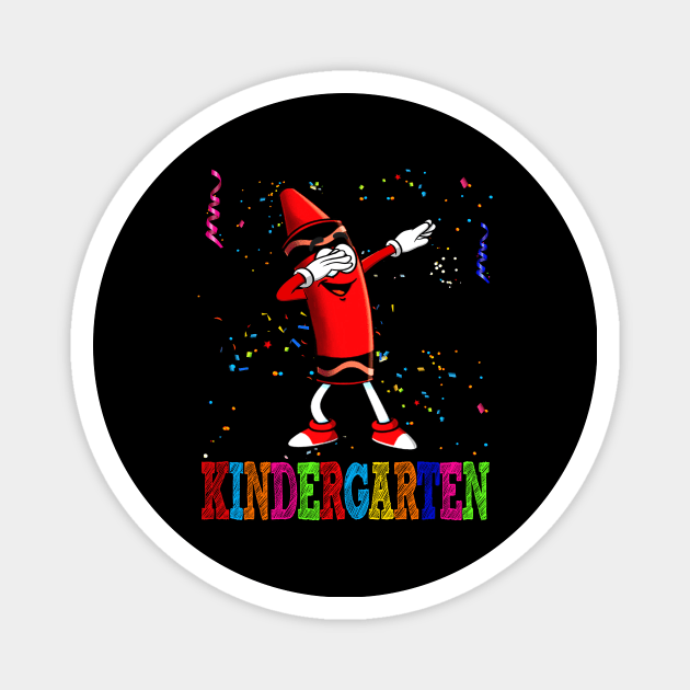 Dabbing Fireworks Kindergarten Pen Design Motif Magnet by Shirtjaeger